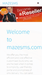 Mobile Screenshot of mazesms.com
