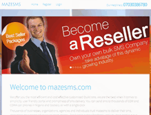 Tablet Screenshot of mazesms.com